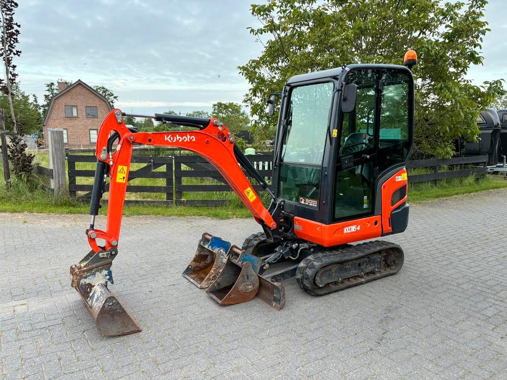 Kubota KX016 Minibagger 2021, 543 Stunden mit 3 Schaufeln