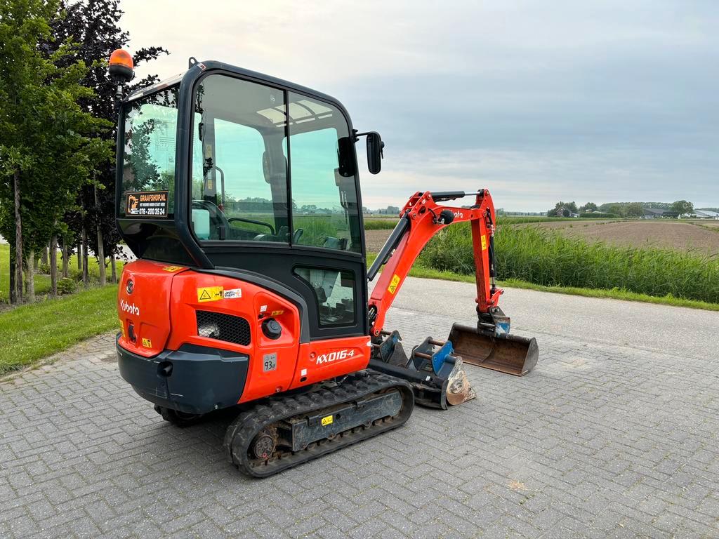 Kubota KX016 Minibagger 2021, 543 Stunden mit 3 Schaufeln